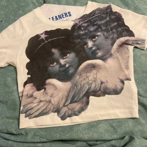 FIORUCCI ENLARGED ANGELS BABY T-SHIRT WHITE - Picture 2 of 5